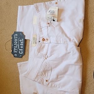 White Mark Denim Collection Capri Jeans 18R White New